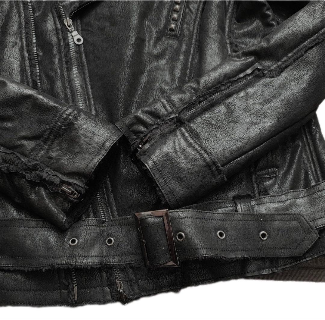 00s midas coating fur jacket 平成 y2k vkei