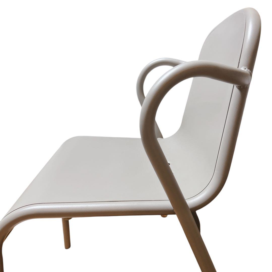 【希少】②IKEA TUNHOLMEN ガーデンチェア 2脚グレー スタッキング