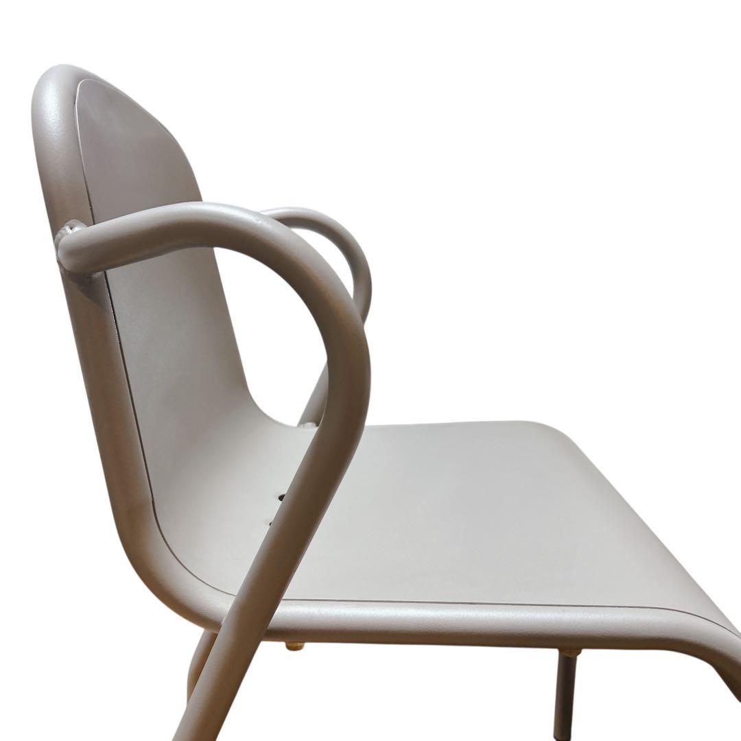 【希少】②IKEA TUNHOLMEN ガーデンチェア 2脚グレー スタッキング