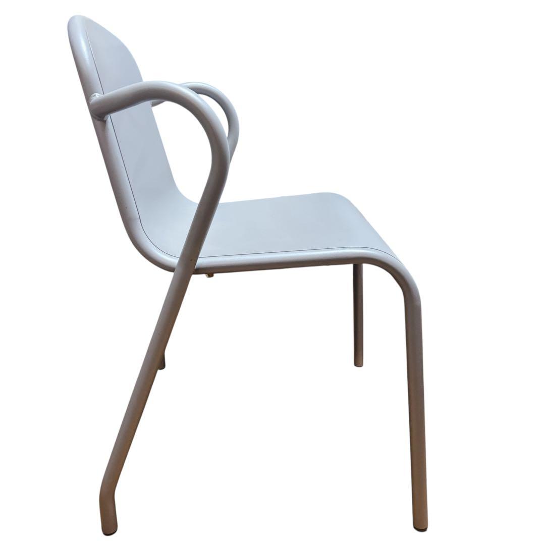 【希少】②IKEA TUNHOLMEN ガーデンチェア 2脚グレー スタッキング