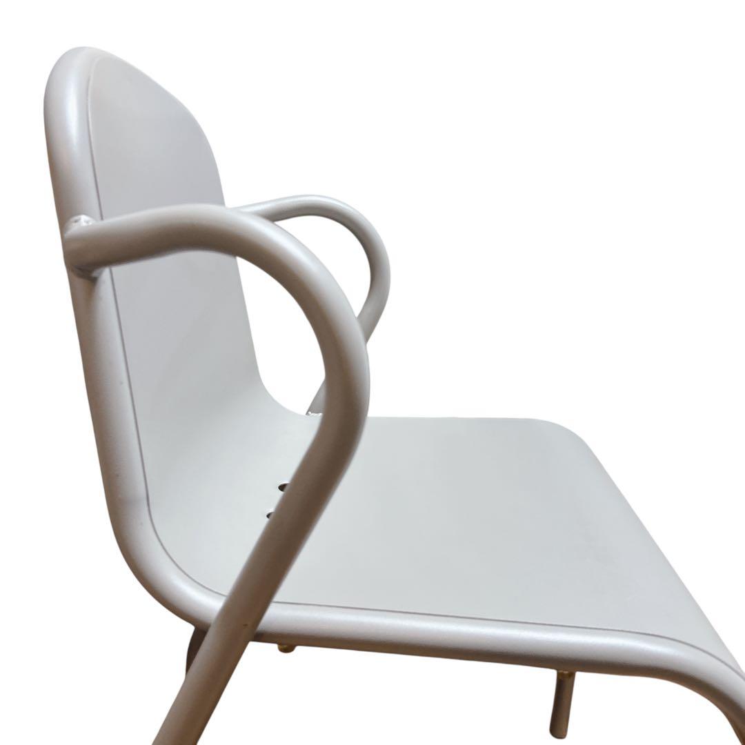 【希少】②IKEA TUNHOLMEN ガーデンチェア 2脚グレー スタッキング