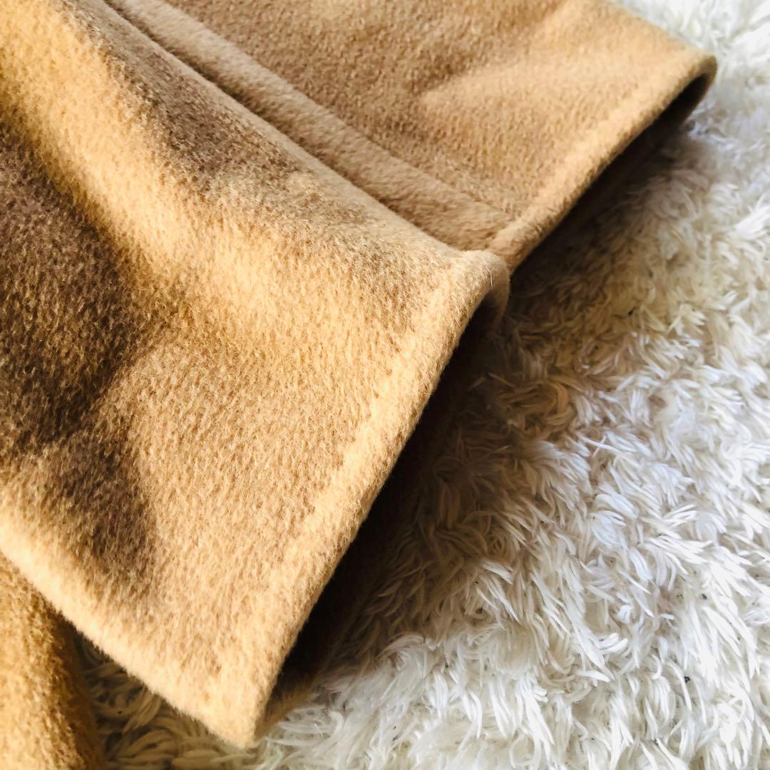 美品✨マックスマーラ マニュエラコート キャメル100% 女優襟 白タグ 40