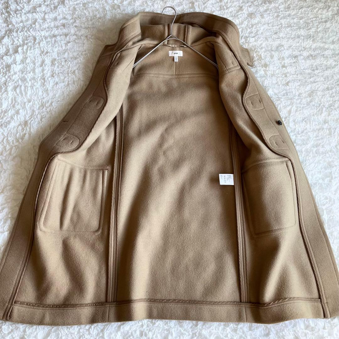 【極美品】HYKE 水牛トグル ロングダッフルコート ベージュ