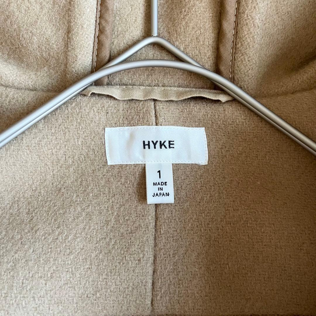 【極美品】HYKE 水牛トグル ロングダッフルコート ベージュ