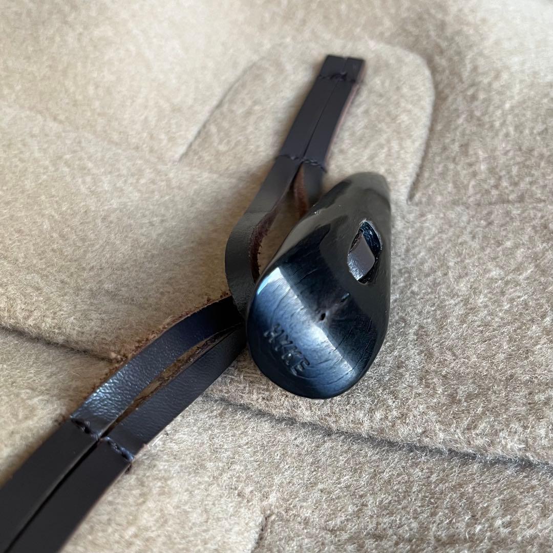 【極美品】HYKE 水牛トグル ロングダッフルコート ベージュ