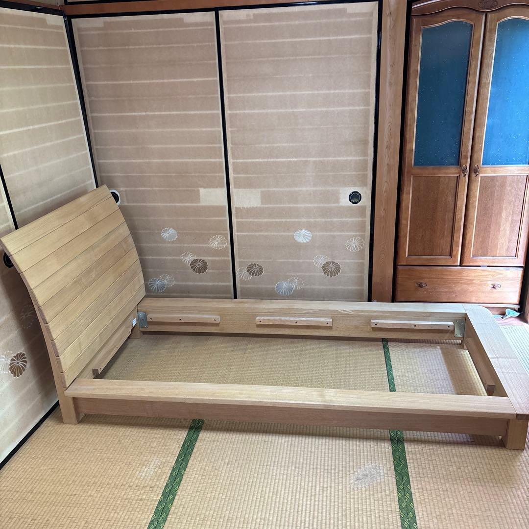 キツツキマーク　飛騨産業　木製すのこベッドフレーム