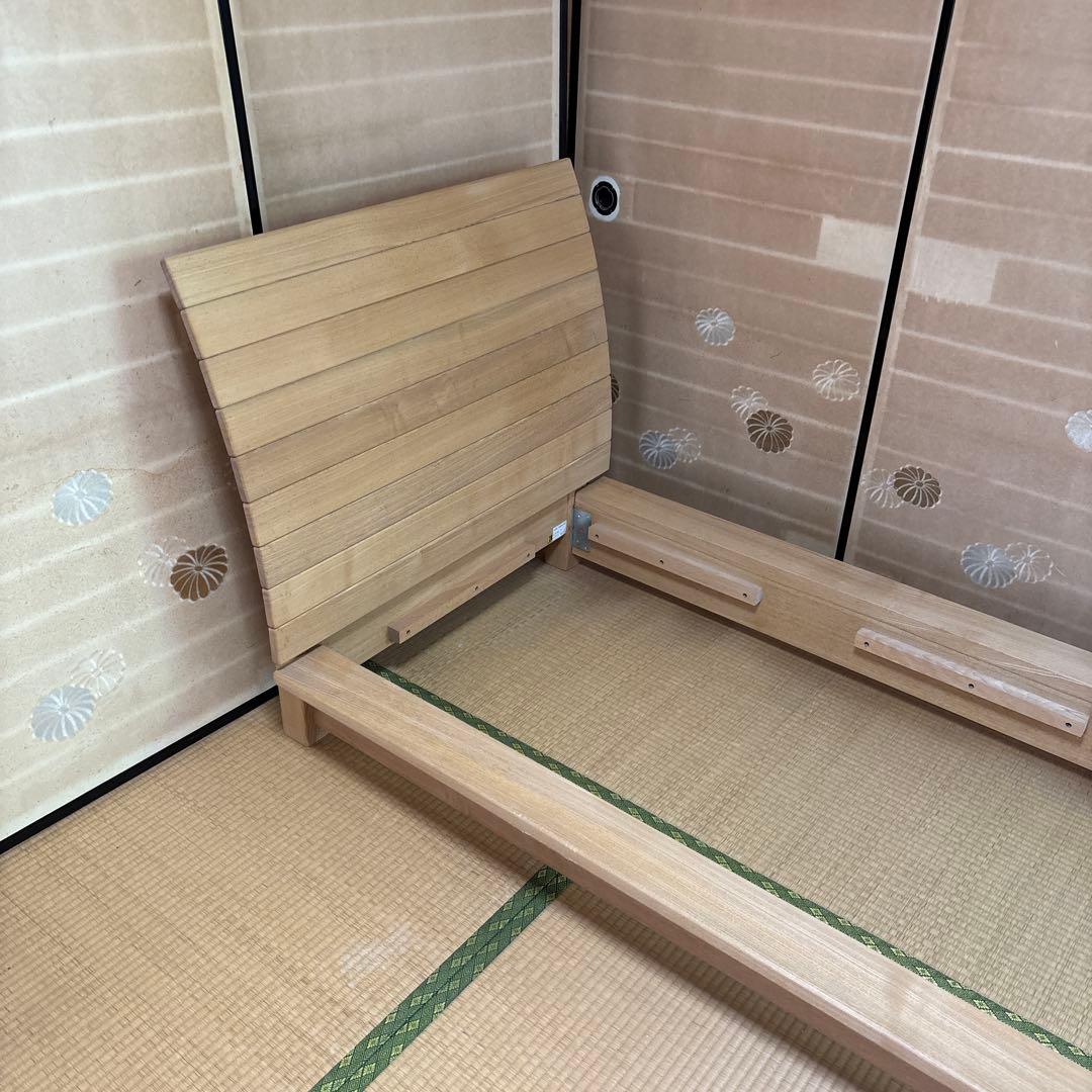 キツツキマーク　飛騨産業　木製すのこベッドフレーム