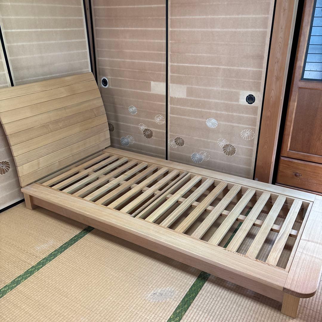 キツツキマーク　飛騨産業　木製すのこベッドフレーム