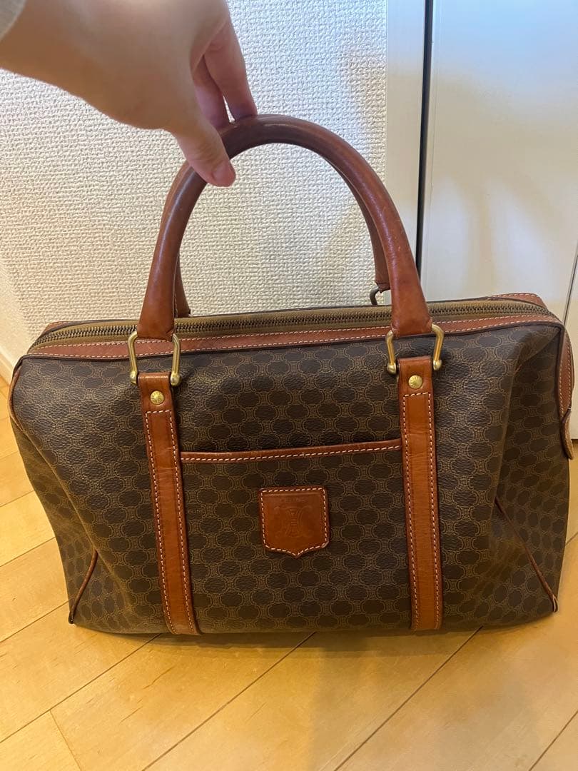 CELINE ヴィンテージ　マカダム　PVC ボストン