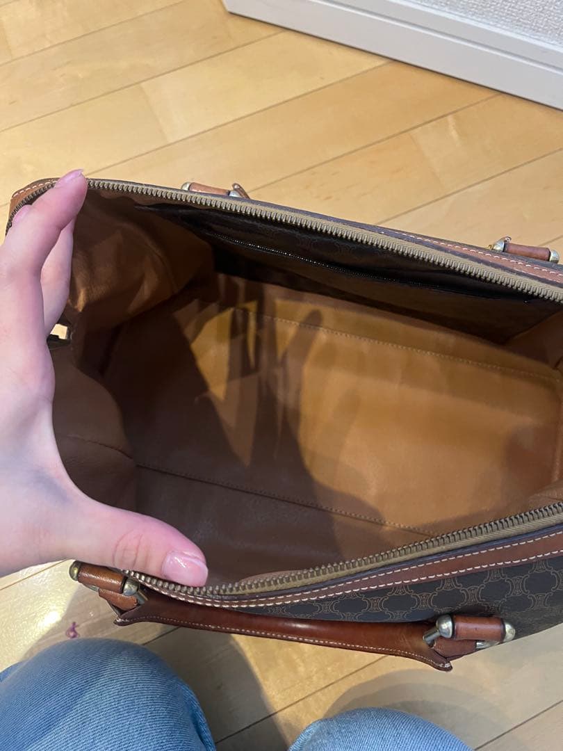 CELINE ヴィンテージ　マカダム　PVC ボストン