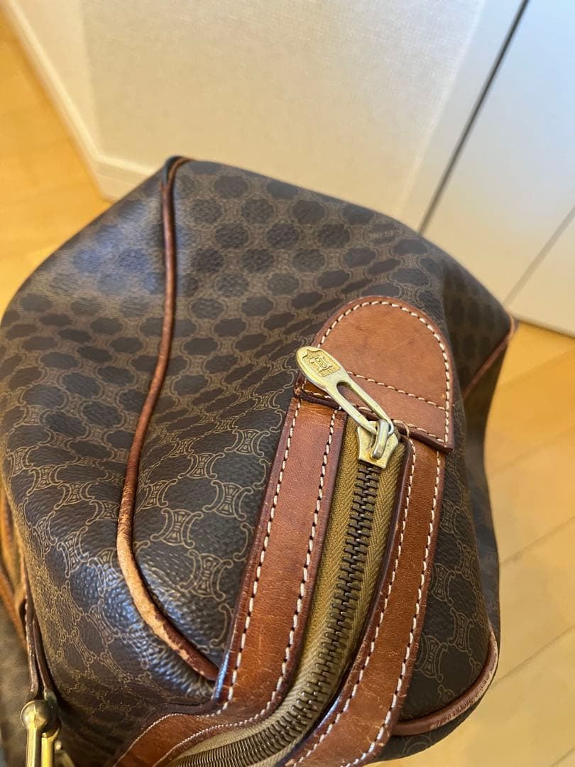 CELINE ヴィンテージ　マカダム　PVC ボストン