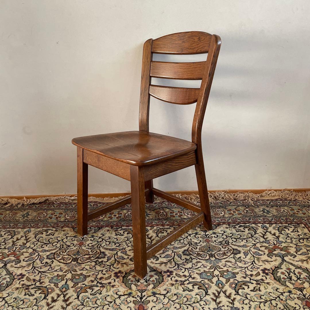 ④ オランダ製　ダイニングチェア　オーク材　無垢材