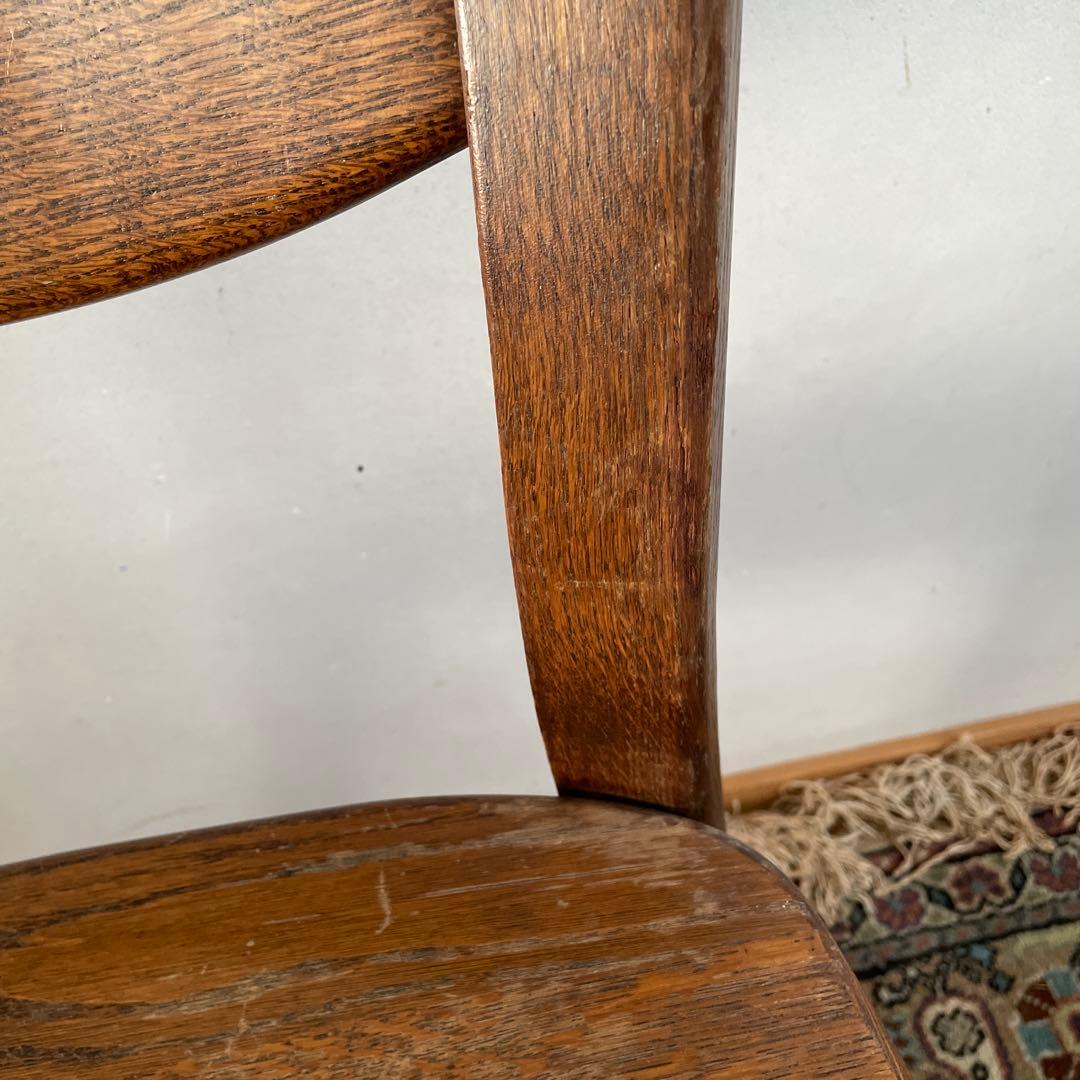 ④ オランダ製　ダイニングチェア　オーク材　無垢材