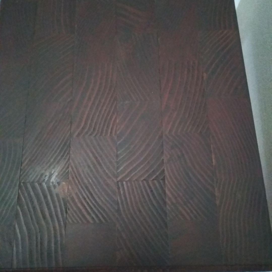 サイドテーブル寄木天板（ハンドメイド）