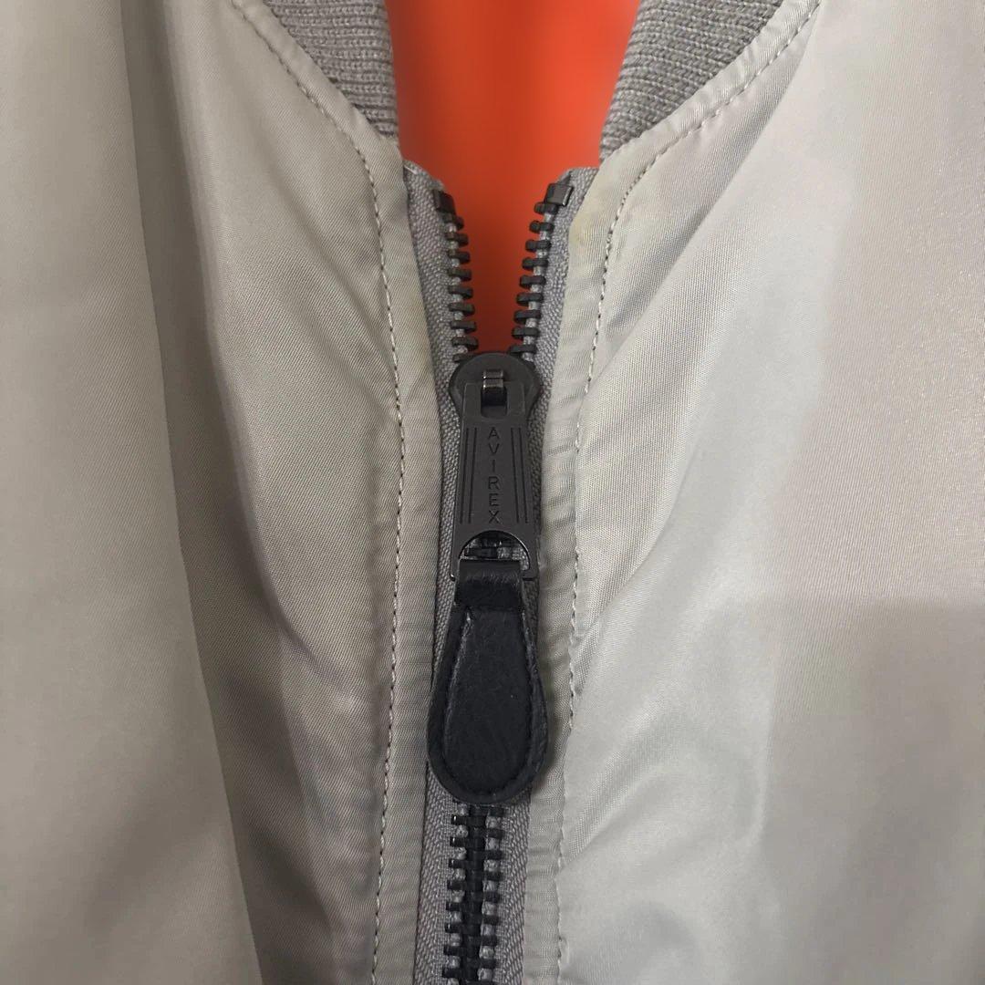 AVIREX MIL-J-8729E グレー MA-1 フライトジャケット2XL