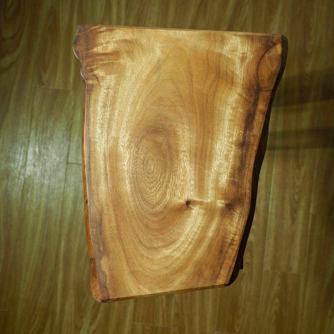 天然木 一枚板 サイドテーブル 無垢材 一点物 ナチュラル家具