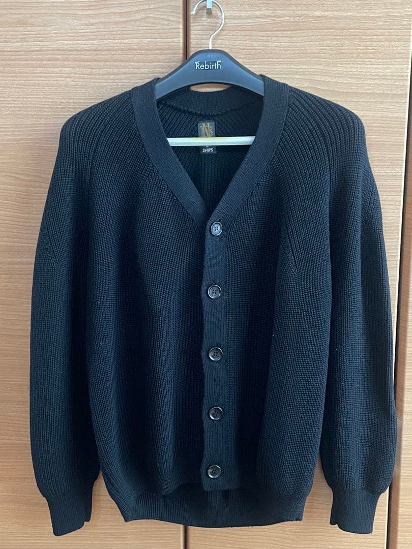 Batonerバトナー　シグネチャーニットカーディガン　ブラック3