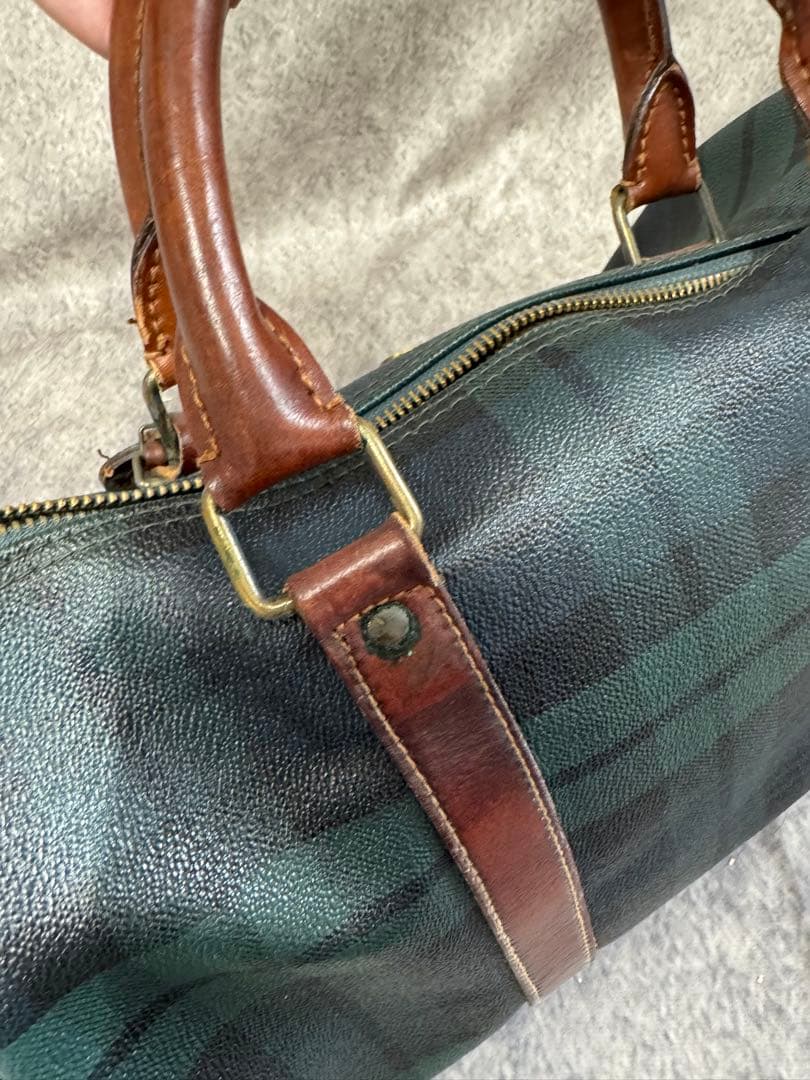 ポロラルフローレン チェック ボストンバッグ 旅行 ビンテージ