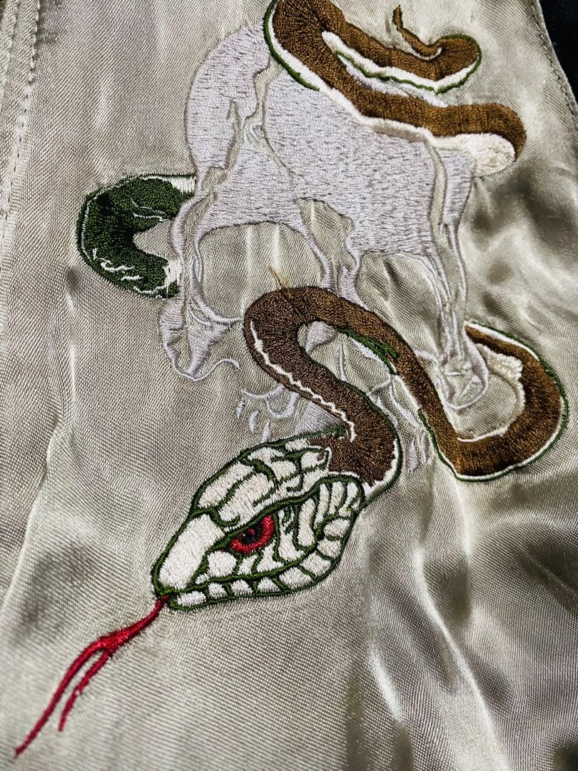 別珍 ２面用 SWITCH 日本限定 レーヨン スカジャン こい龍 unisex