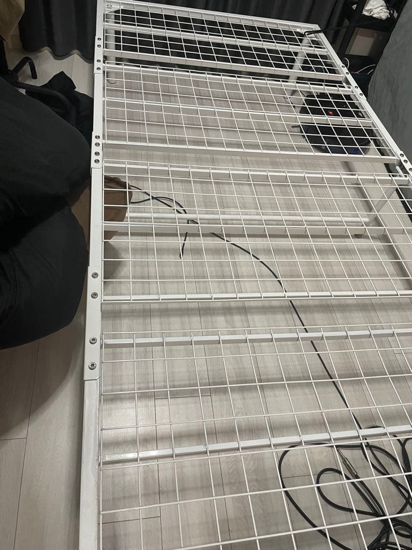 ベッドフレーム パイプ 軽量 組み立て簡単 頑丈 シングル