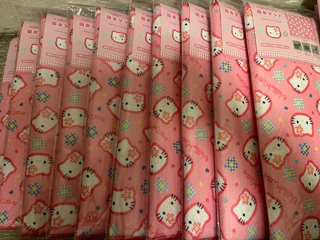 【12個セット】ハローキティ カオハナ 吸水マット サンリオ 1枚1600円