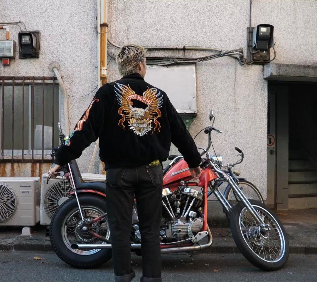 90’s Harley-Davidson ベロアジャケット 別珍