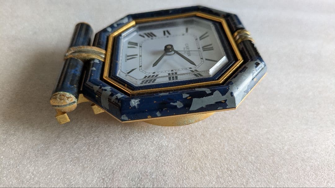 カルティエ　90s　トラベルアラームクロック　　アンティーク　ヴィンテージ