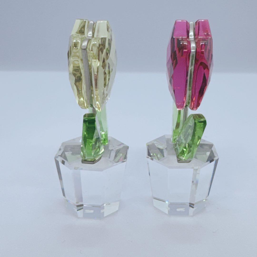 ✨箱付き✨SWAROVSKI チューリップクリスタルオブジェ