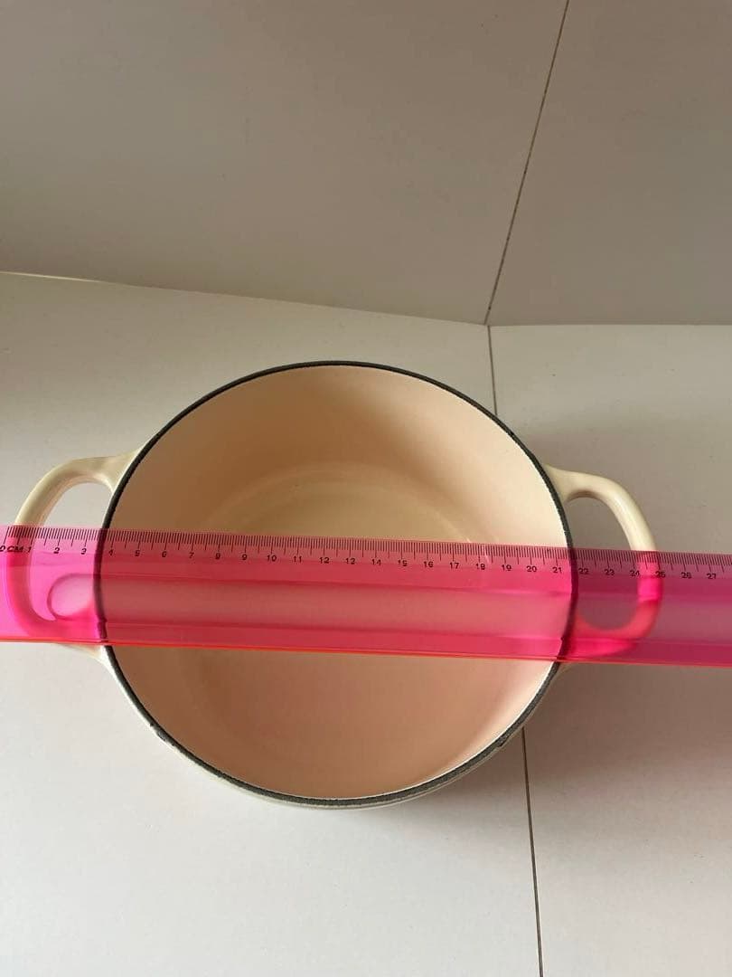 廃盤　ルクルーゼ　ココットロンド　ピーコック　オレンジ　18cm