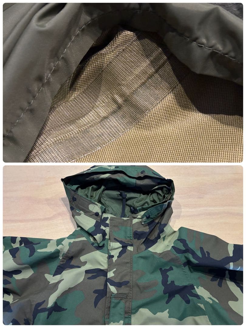 米軍実物 ECWCS ウッドランドカモ ゴアテックス セットアップ M-L