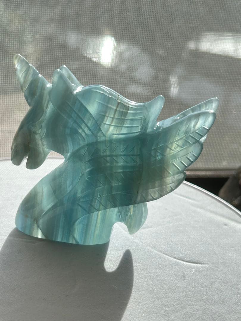 専用ブルーオニキス　ユニコーン　置物