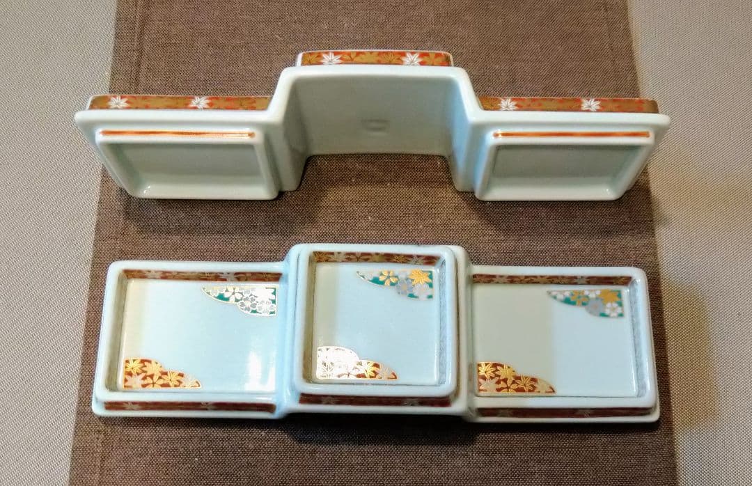 未使用 晩酌セットf34(庫山 龍峰 ?窯) 2名分