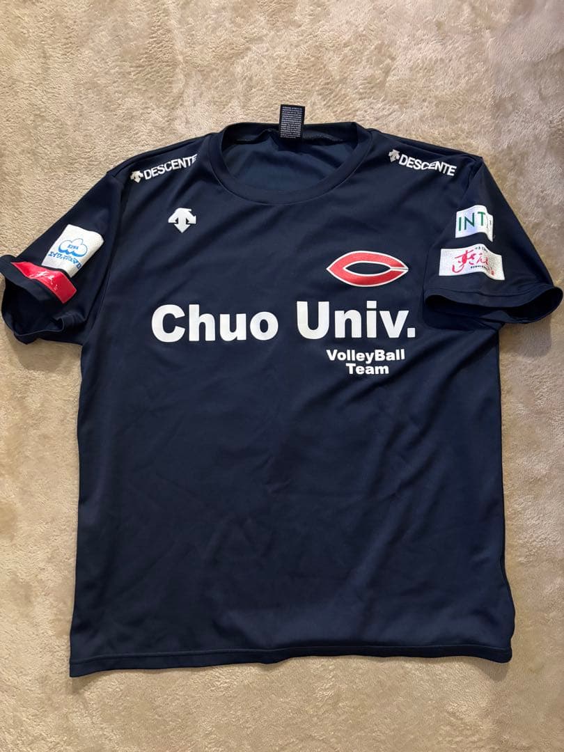 Chuo Univ. バレーボールチームシャツ DESCENTE サイズO