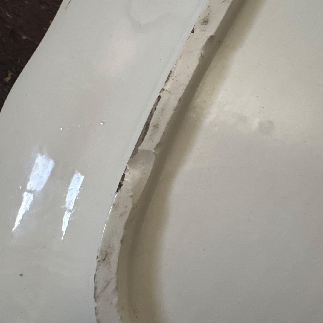 フランス　花リム　アンティーク　スクエアプレート　大皿