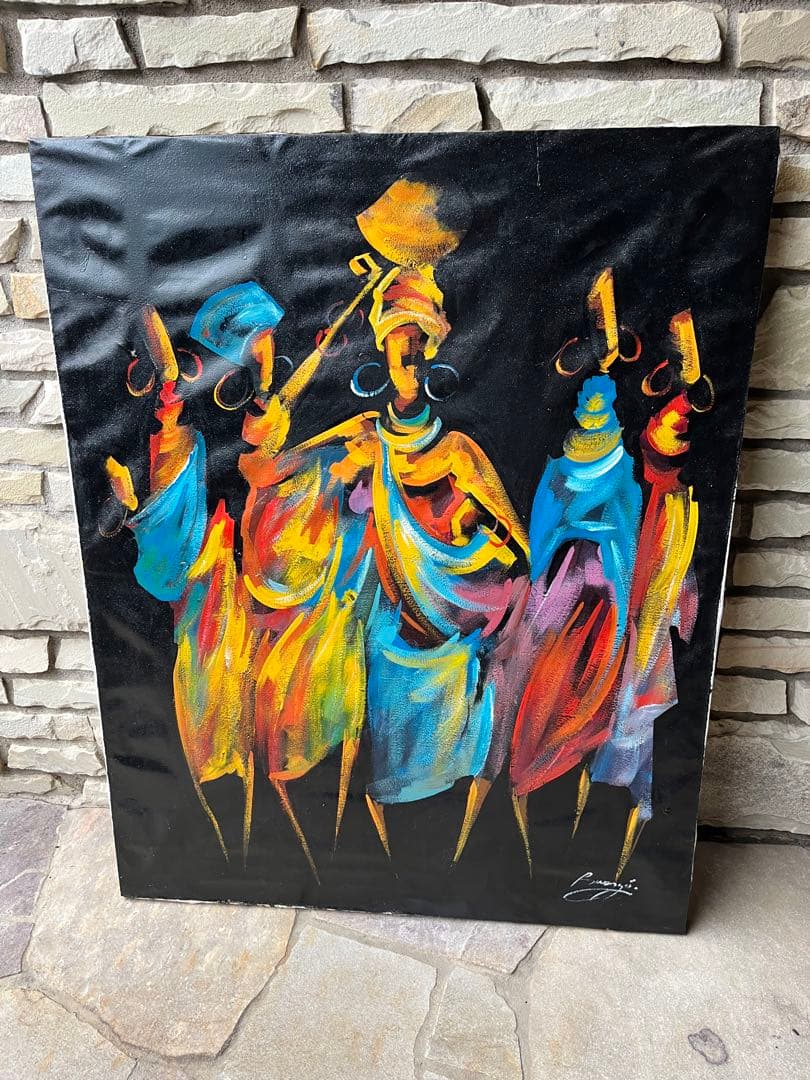 ティンガティンガ絵画　特大100x80cm