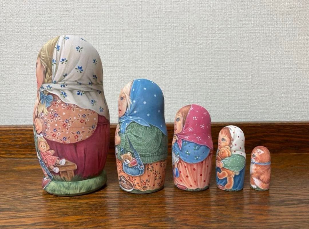 雑貨☆One Of A Kindマトリョーシカ(5P)H13cmエレナ