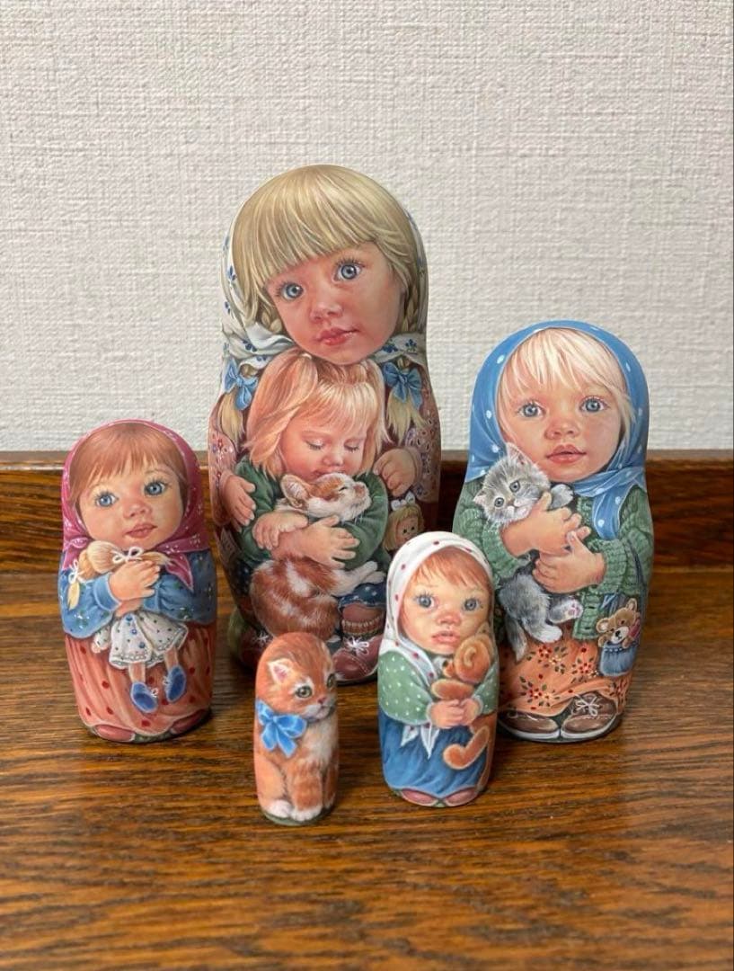 雑貨☆One Of A Kindマトリョーシカ(5P)H13cmエレナ