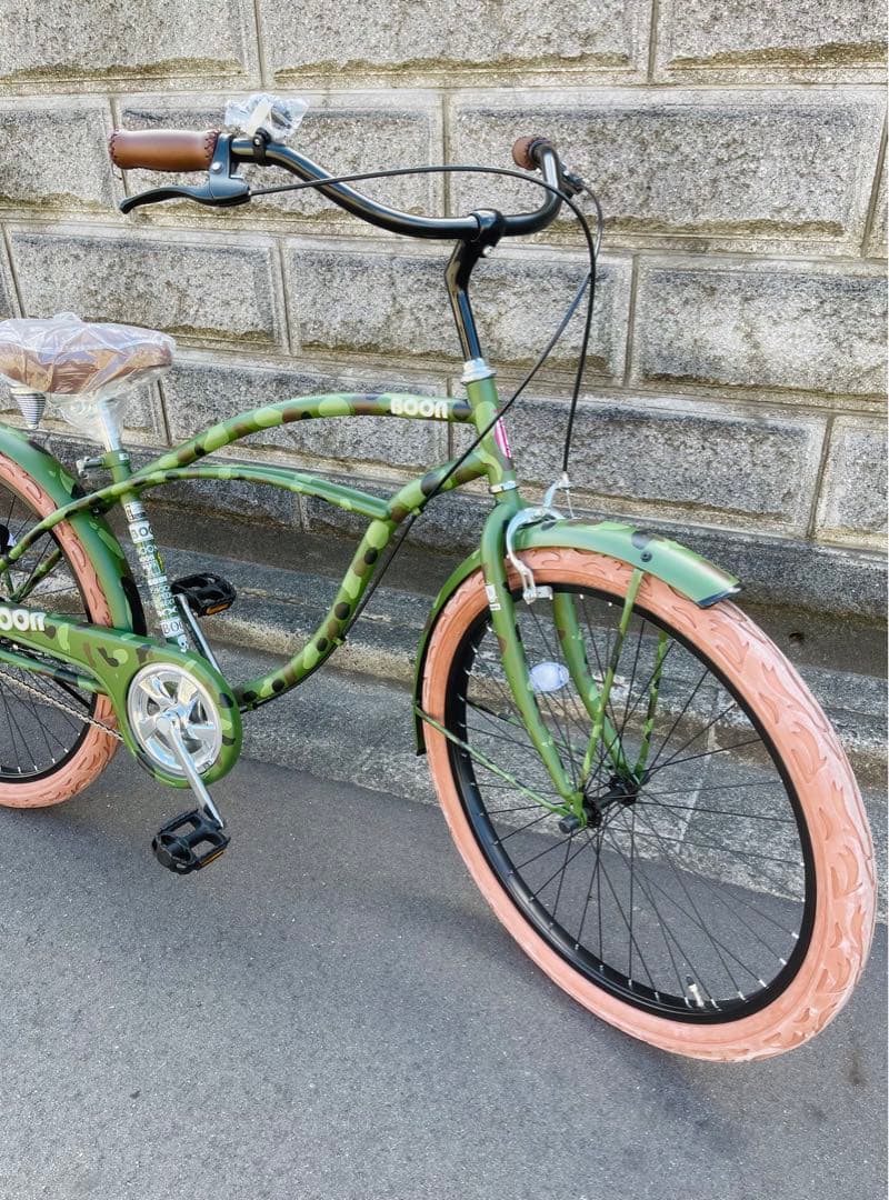 【新車】 ビーチクルーザー BOON 迷彩 26インチ 大阪