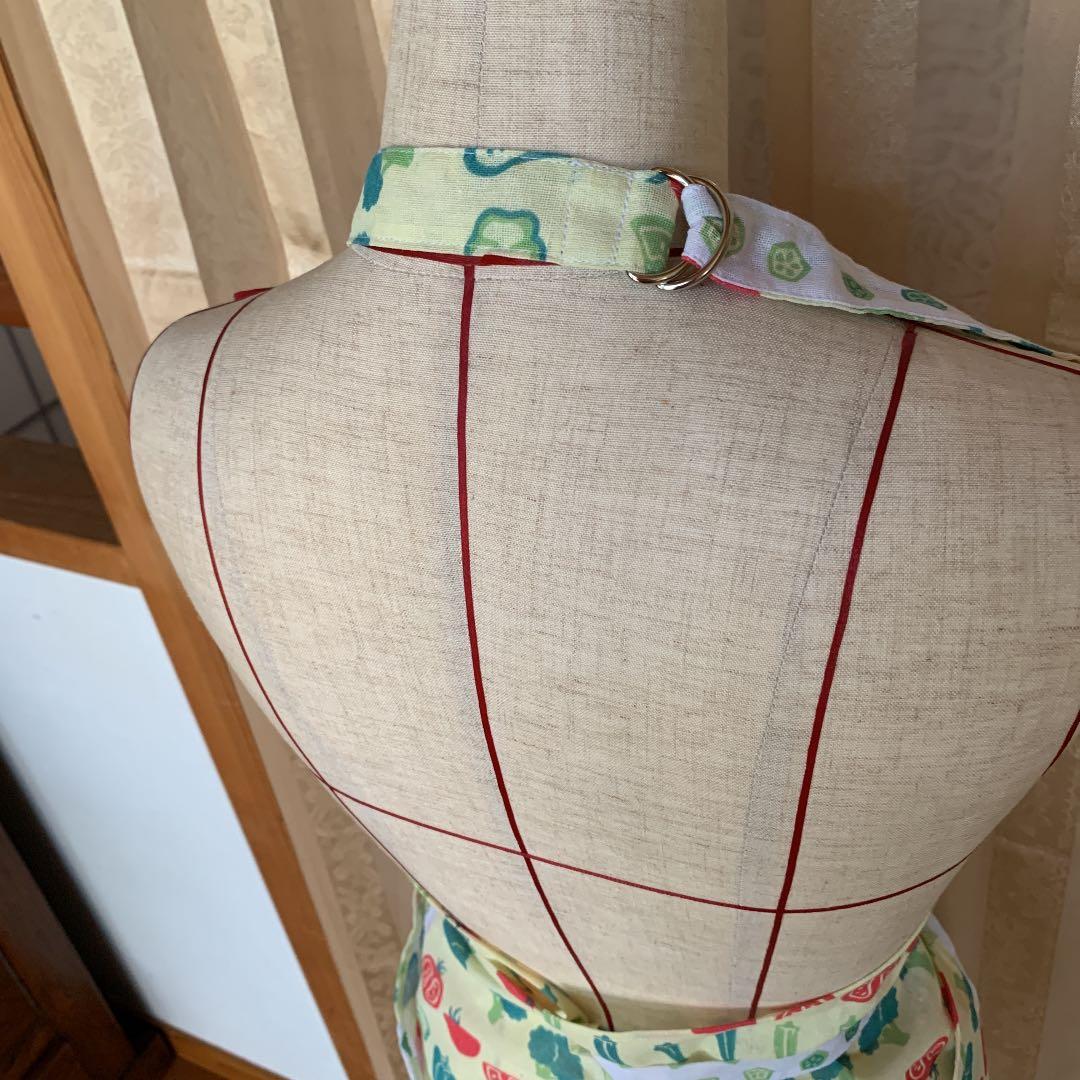 エプロン　ハンドメイド　夏野菜