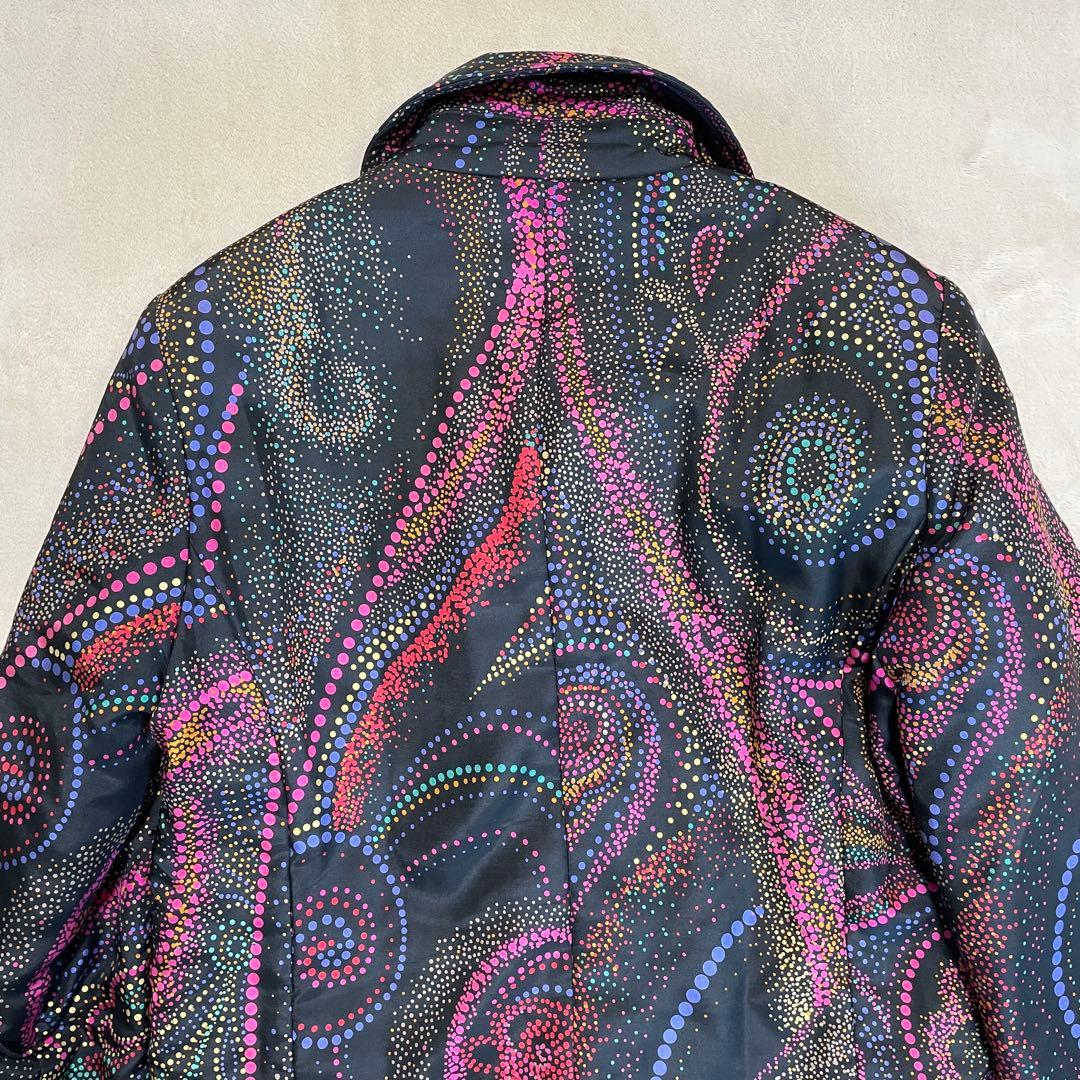 【美品】レオナール ✨中綿ロングコート 高級シルク素材 ペイズリー　総柄　M