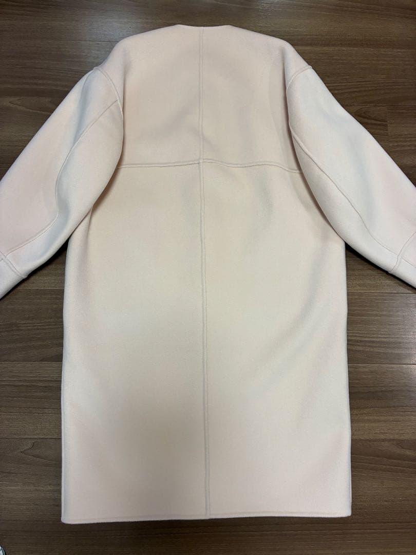 美品　ストラスブルゴ　ノーカラーオーバーサイズロングコート