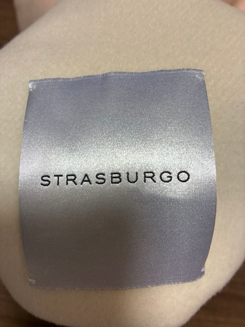 美品　ストラスブルゴ　ノーカラーオーバーサイズロングコート
