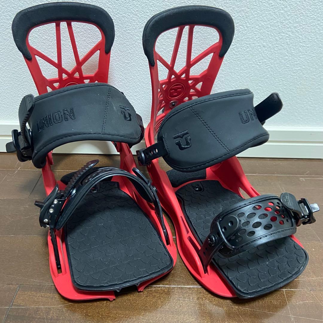UNION スノーボードビンディング レッド