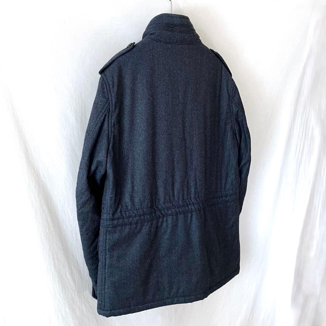 美品 アクアスキュータム ウール 中わた M-65 フィールドジャケット 36