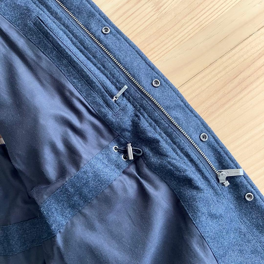 美品 アクアスキュータム ウール 中わた M-65 フィールドジャケット 36