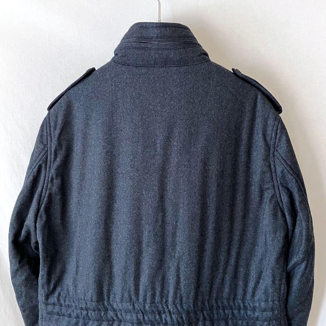 美品 アクアスキュータム ウール 中わた M-65 フィールドジャケット 36