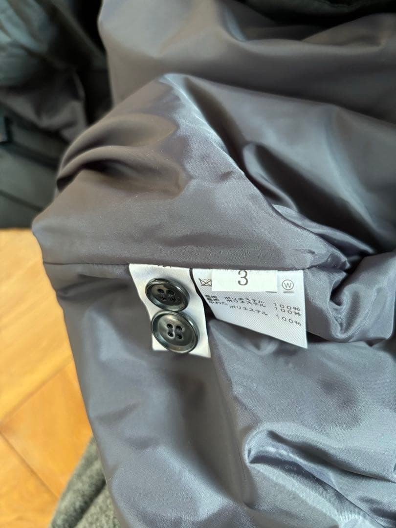 MIC. PUFF OVER COAT ユニセックス　ブラック