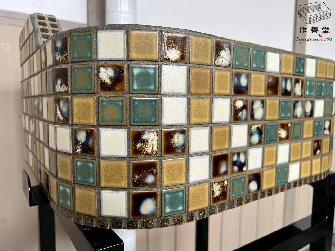 作善堂タイルシンク流し台　美濃焼タイルシンク　タイル流し　ＸＳサイズ　5049