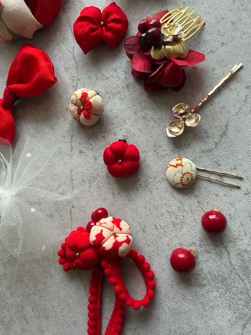 み*う様 七五三　七五三髪飾り　ヘッドドレス　着物髪飾り　リメイク髪飾り　028