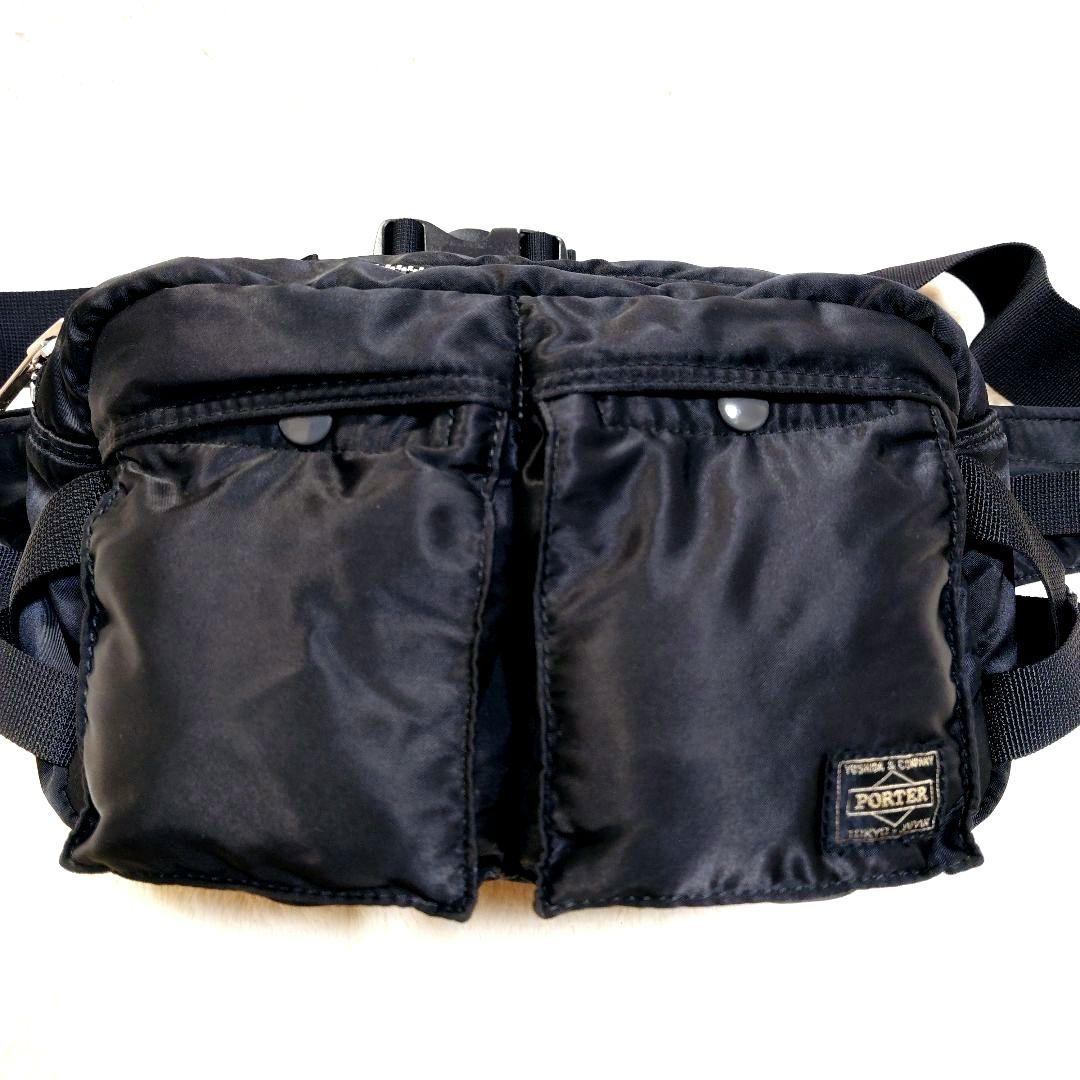 廃盤品 美品 希少 PORTER タンカー ウエストバッグ ブラック タグ美品
